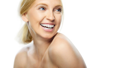 Beautiful naturally Woman with clean fresh skin