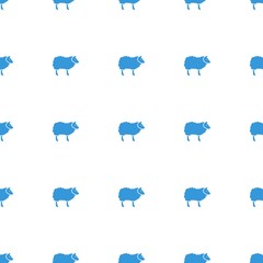 sheep icon pattern seamless white background