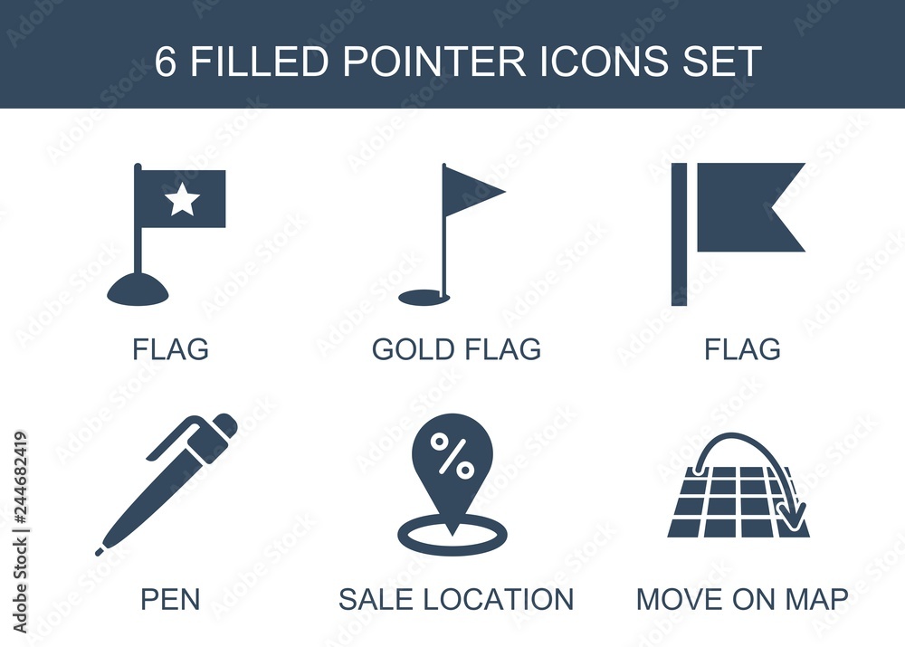 Poster 6 pointer icons