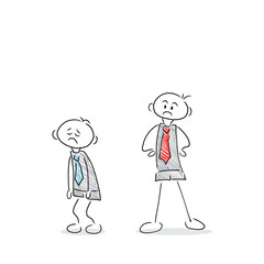 Chef und Mitarbeiter