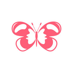 Butterfly icon on white background for graphic and web design, Modern simple vector sign. Internet concept. Trendy symbol for website design web button or mobile app