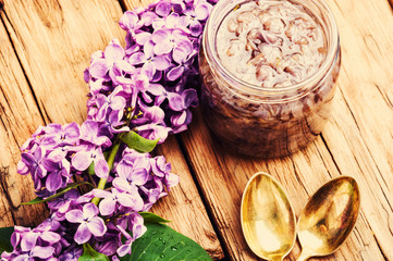 Healing lilac flower jam
