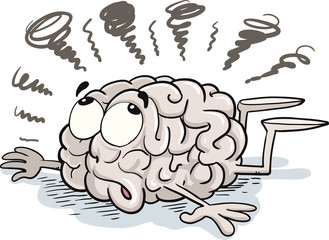 Fototapeta premium Mascot Brain - Vector