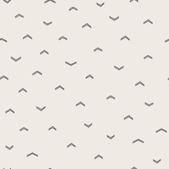 Seamless chevron hand drawn pattern. Vector background.