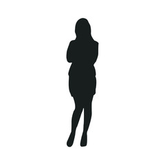 woman silhouette. businesswoman silhouette