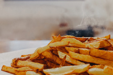 french fries on plate