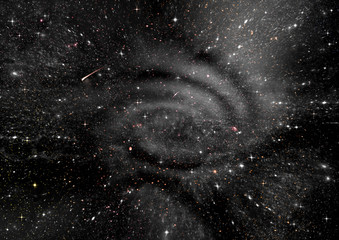 galaxy in a free space