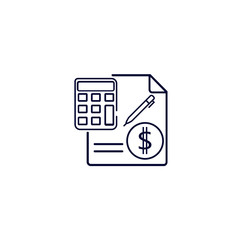 accounting icon, Vector illustration. flat icon vector. on white background