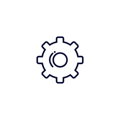 gear icon, Vector illustration. flat icon vector. on white background