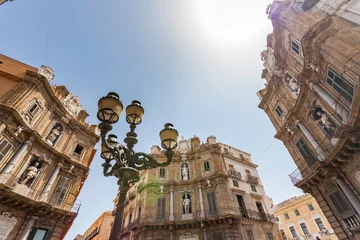 Fotobehang Quattro Canti, Palermo, Italy © Pixelshop