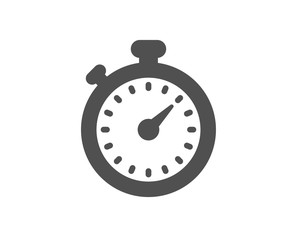 Timer icon. Stopwatch symbol. Time management sign. Quality design element. Classic style icon. Vector