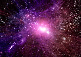 galaxy in a free space