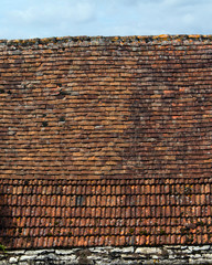 Rustic French roof tile textures