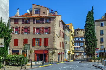 Fototapeta premium Ulica w Narbonne we Francji