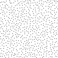 Pointillism low density seamless dots pattern. Abstract monochrome halftone. Just drop to swatches and enjoy EPS 10