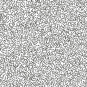 Pointillism High Density Seamless Dots Pattern. Abstract Monochrome Halftone. Just Drop To Swatches And Enjoy EPS 10