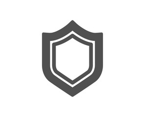 Shield icon. Protection or Security sign. Defence or Guard symbol. Quality design element. Classic style icon. Vector