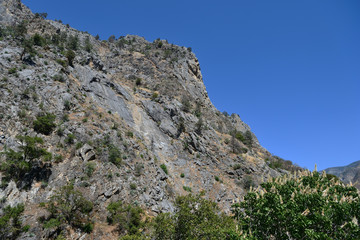 Gray rocks in Kings Canyon National Park, California, USA