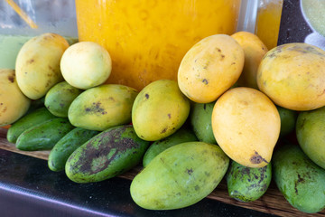 Mango with close up view.