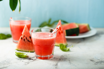 Refreshing watermelon drink