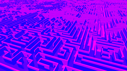 abstract background with maze