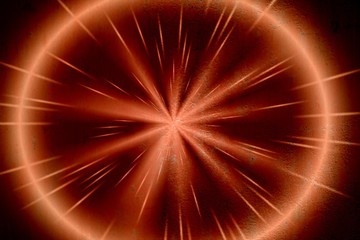 Fototapeta premium Bright light circle on the surface