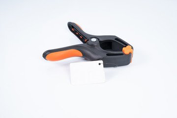 Clamp with white background