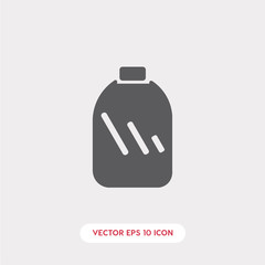 plastic bottle icon vector 