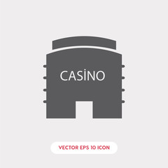 casino symbol icon vector 