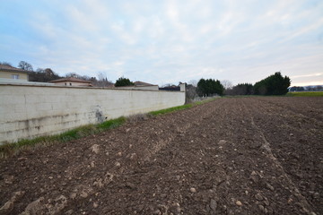 El campo listo para la siembra, Francia
