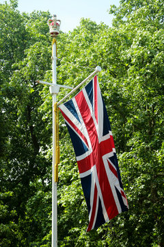 British flag waving
