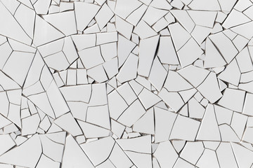 Decorative white mosaic pattern