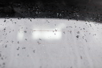 Modern and luxury car headlights. Exterior detail.