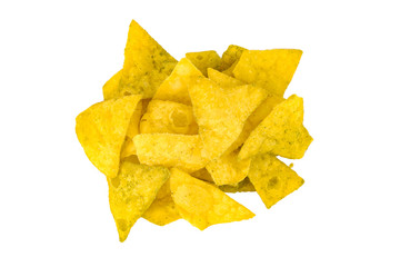 Naklejka premium Fried spicy and salty corn chips
