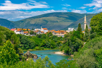 Uferidylle in Mostar