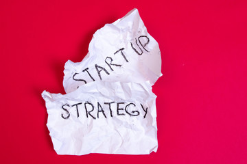 Startup strategy business concept