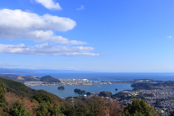 鷲尾山山頂から景色を楽しむ（高知市）