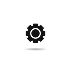 gear icon vector, flat design vector EPS10