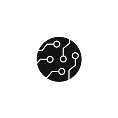 circuit sign. technology icon. vector simple symbol EPS10