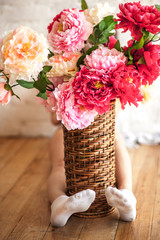 Amazing beauty girl posing for photo at the home studio