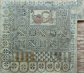 Roman mosaic.