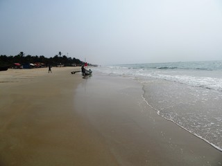 Die Küste und die Strände von Goa in Südindien