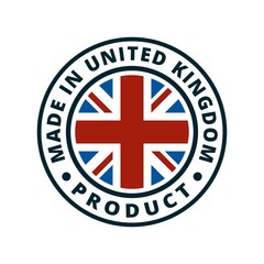 Made in United Kingdom label illustration
