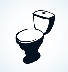 Toilet. Vector drawing