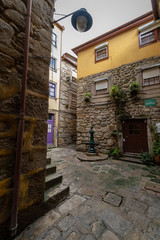 Architecture and Streets of rainy Porto, Portugal.
