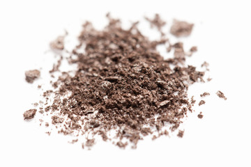 Eye shadow stroke isolated on white background 