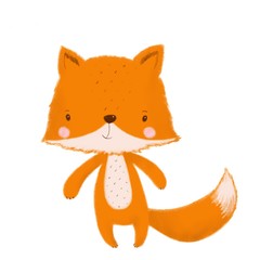 illustration of cartoon fox