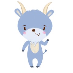 illustration of a goat