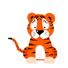  vector illustration tiger cartoon