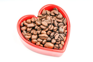 Coffee with close up view.